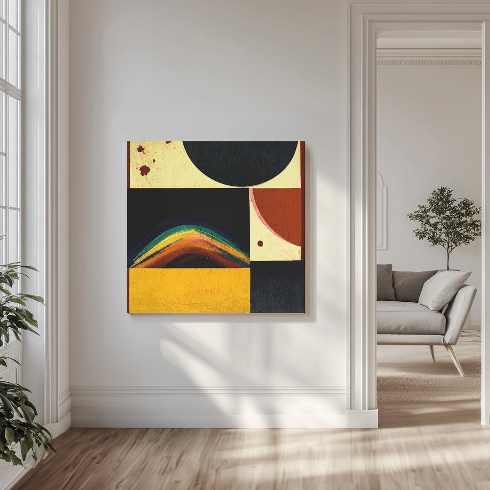 Abstrakte Sonnenfinsternis | Leinwand