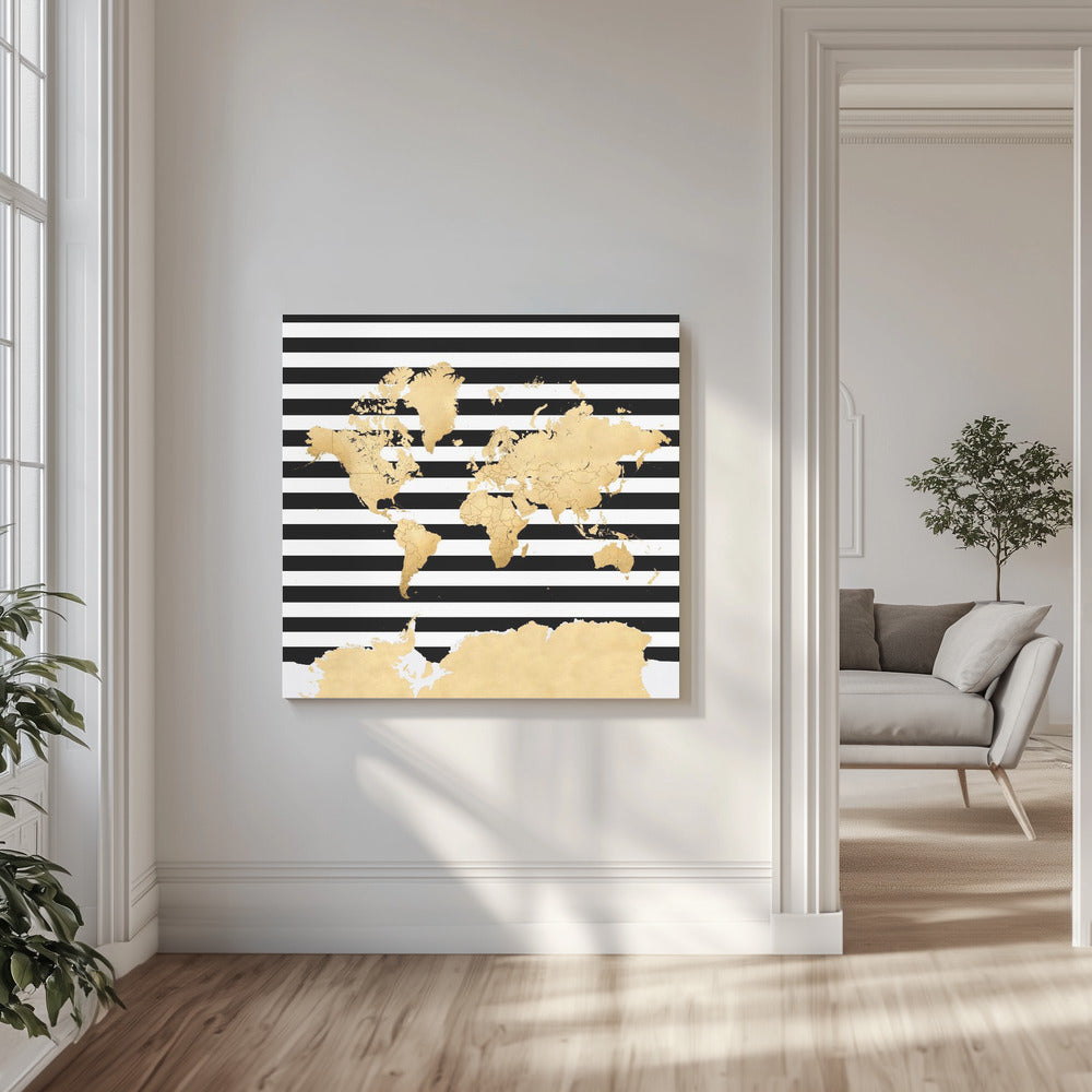 Harper Weltkarte | Leinwand