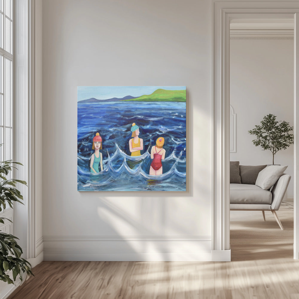 Die Winterschwimmer | Leinwand
