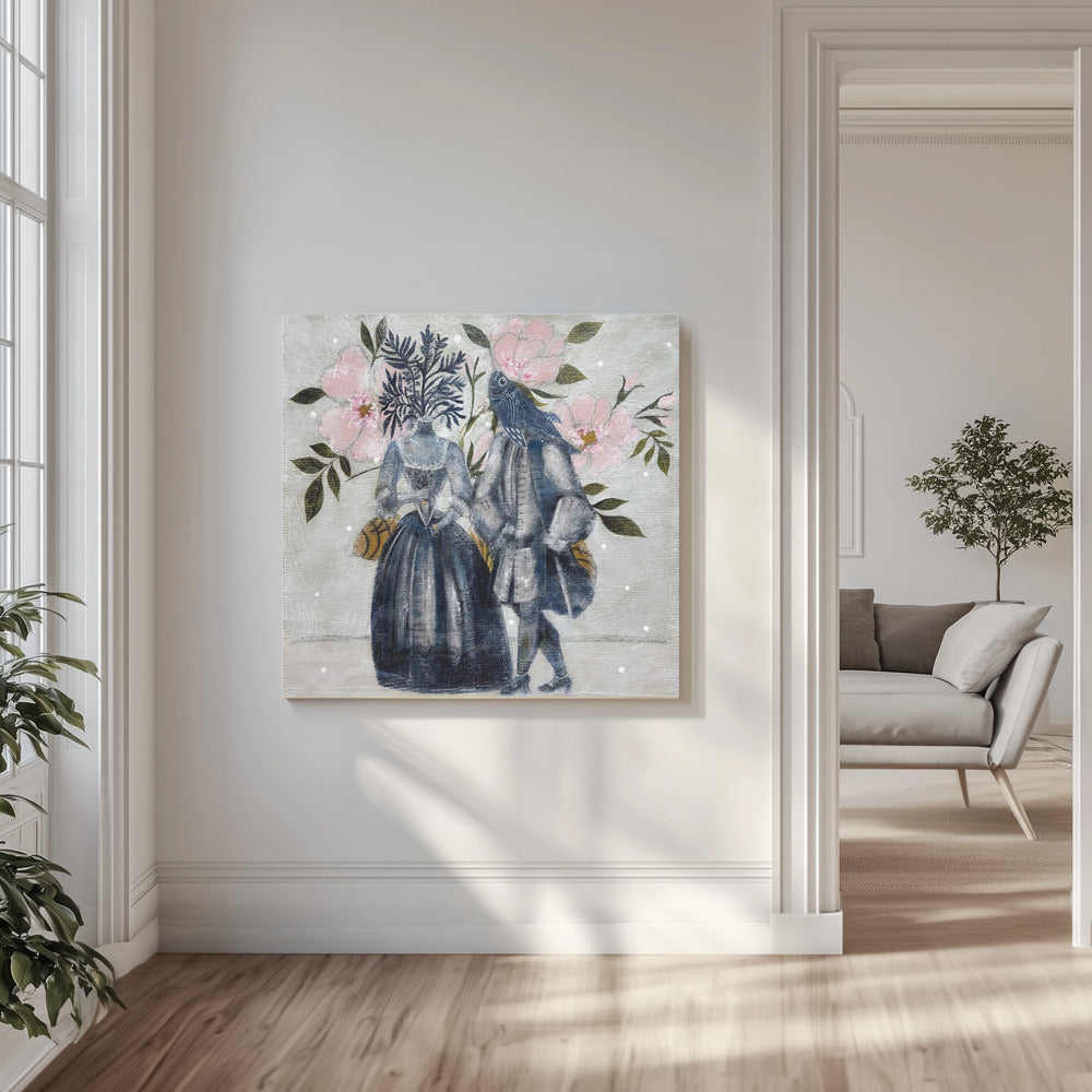 Der Hof der Tiefe | Leinwand