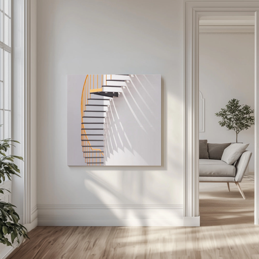Gelbe Treppe | Leinwand