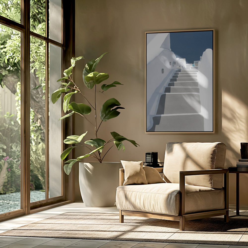 Schritte zum Pool und Meer | Poster