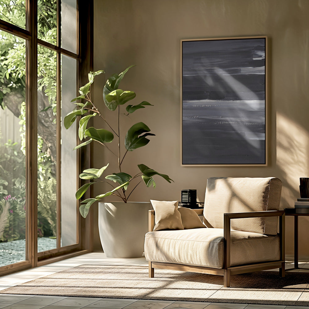 Ausdrucksstarke monochrome Striche | Poster