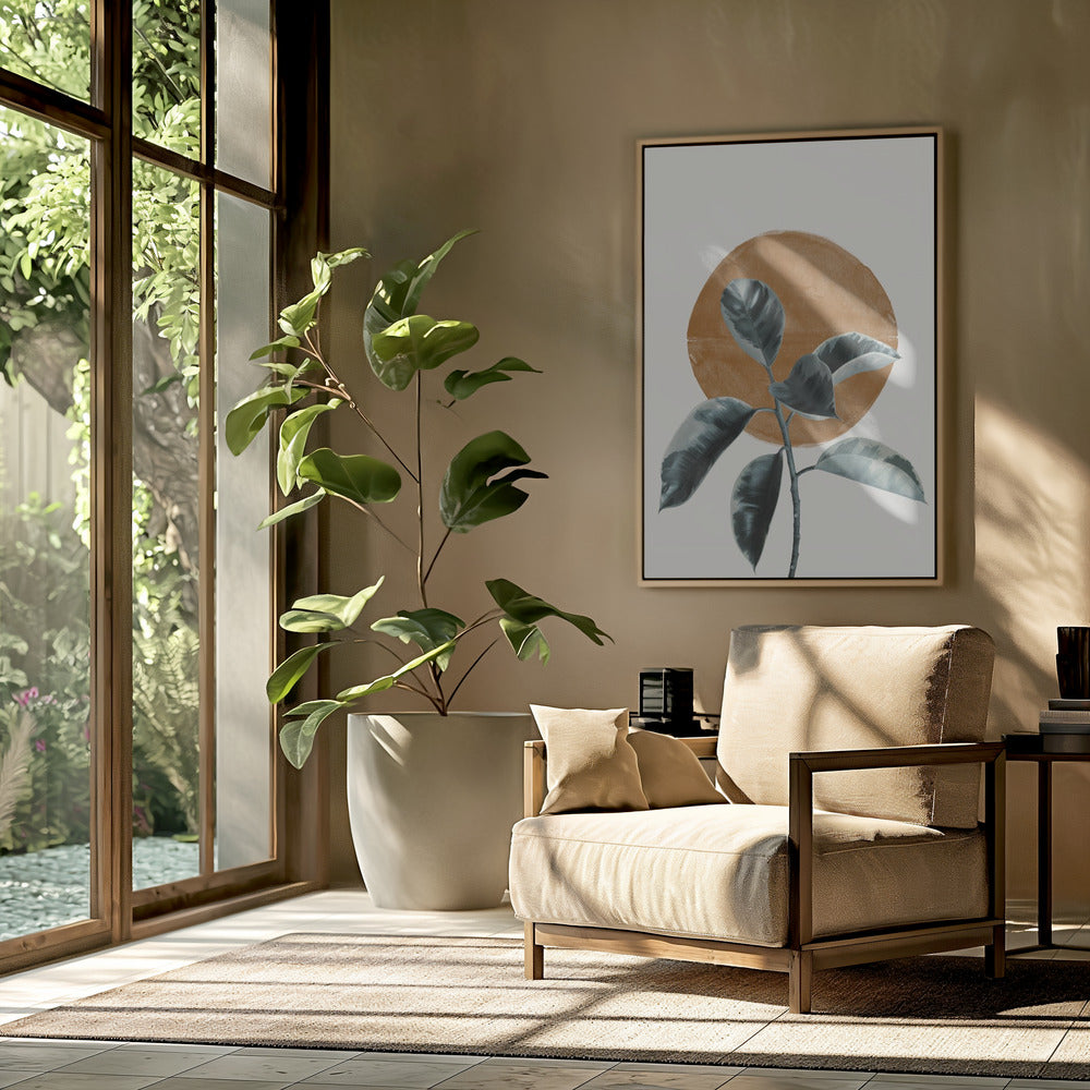 Blatt und Sonne | Poster