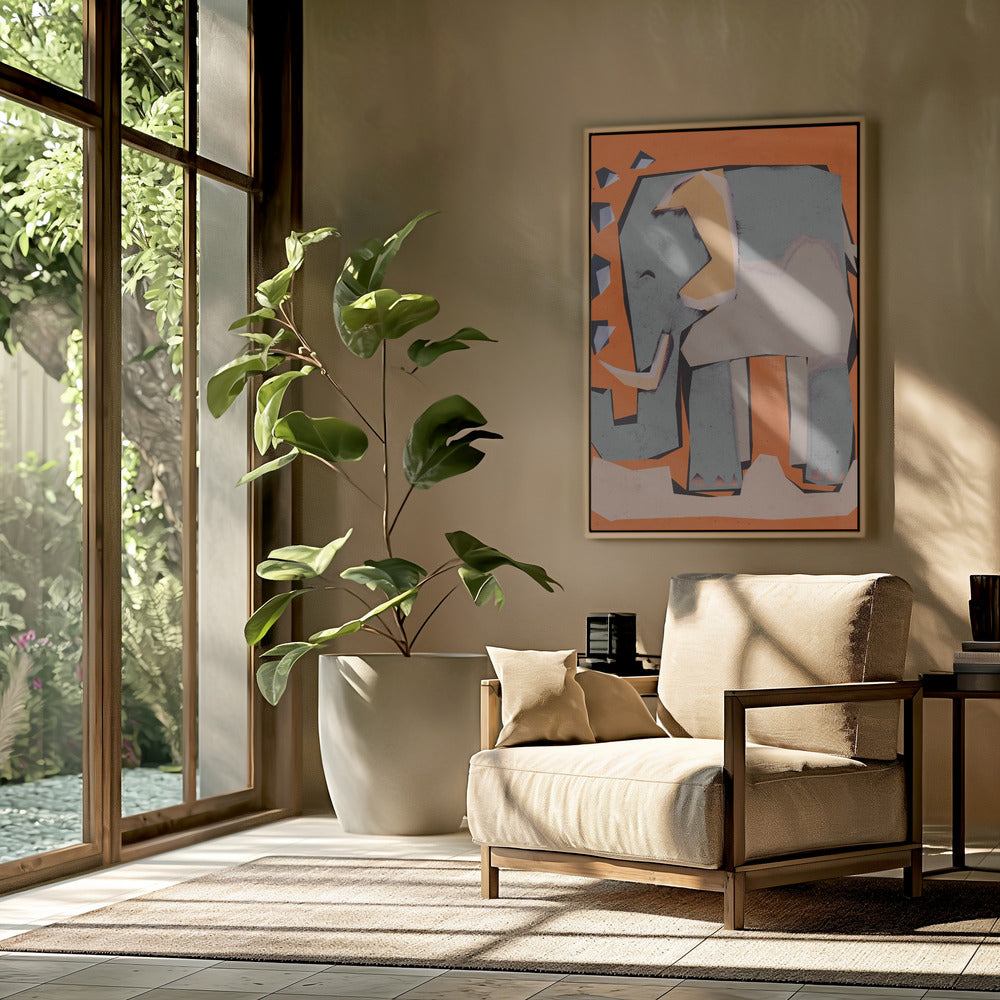 Geometric Elephant | Poster