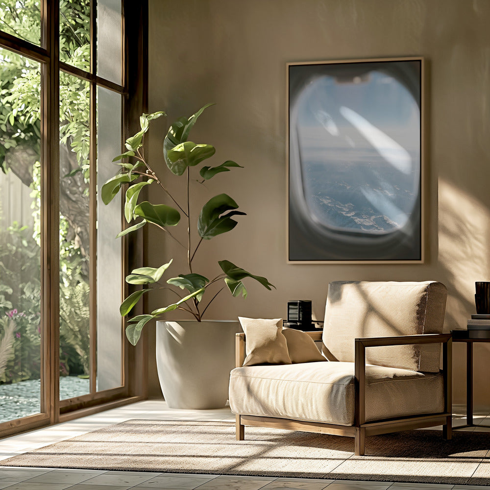Blick aus dem Flugzeugfenster || | Poster