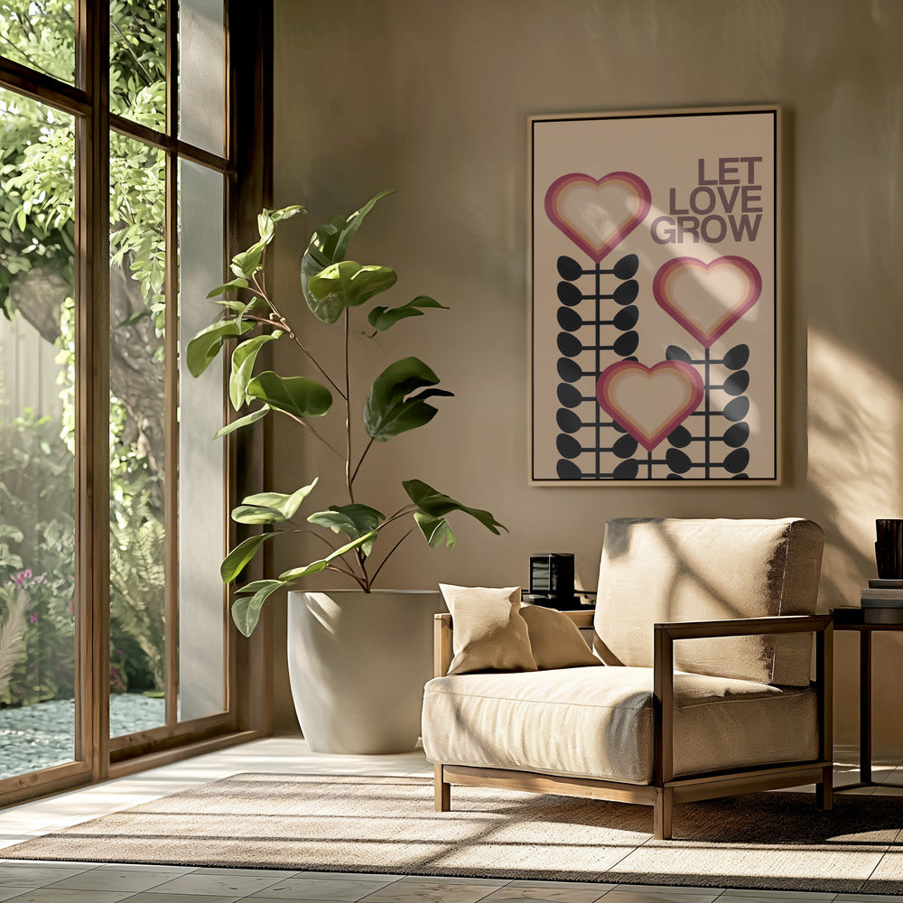 Let Love Grow Cream | Poster