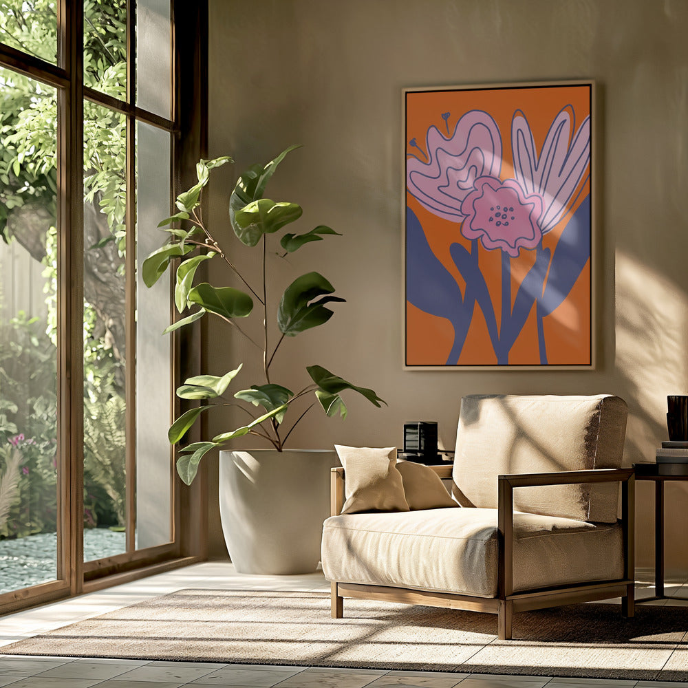 Kräftige florale Eleganz | Poster