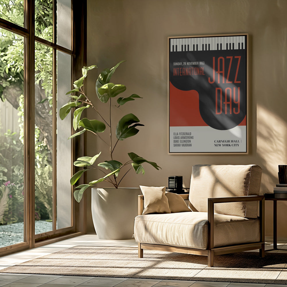 Jazzy Days Dunkelrot | Poster