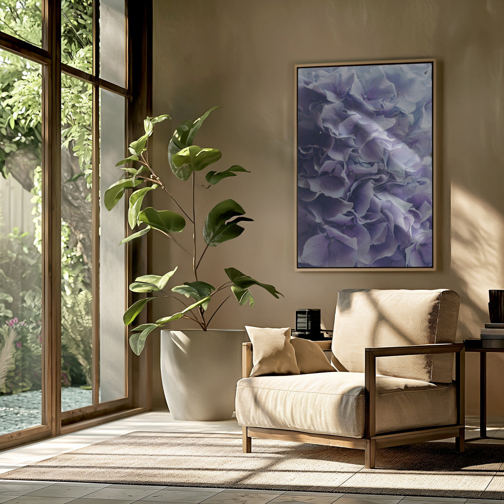 Vibrant Purple Hydrangea Flowers | Poster