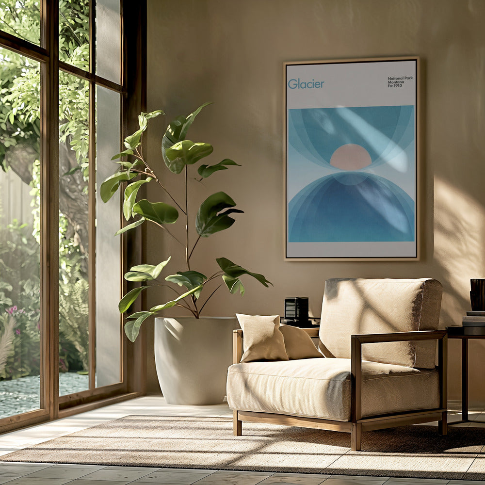 Ruhiger Gletscherblick | Poster