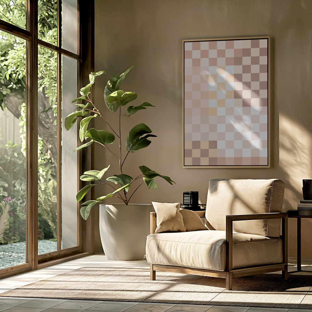 Checkerboard Harmony | Poster