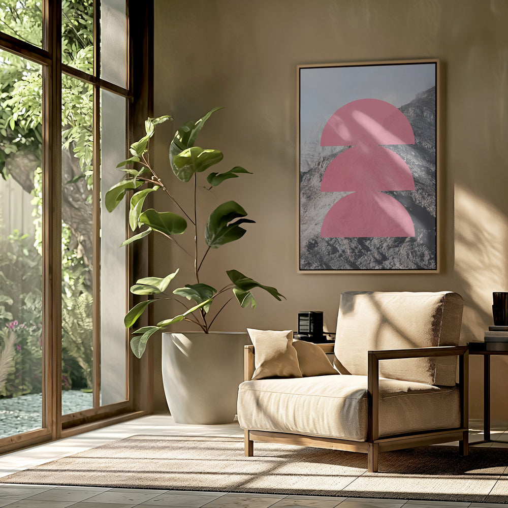 Pink Horizon Layers | Poster
