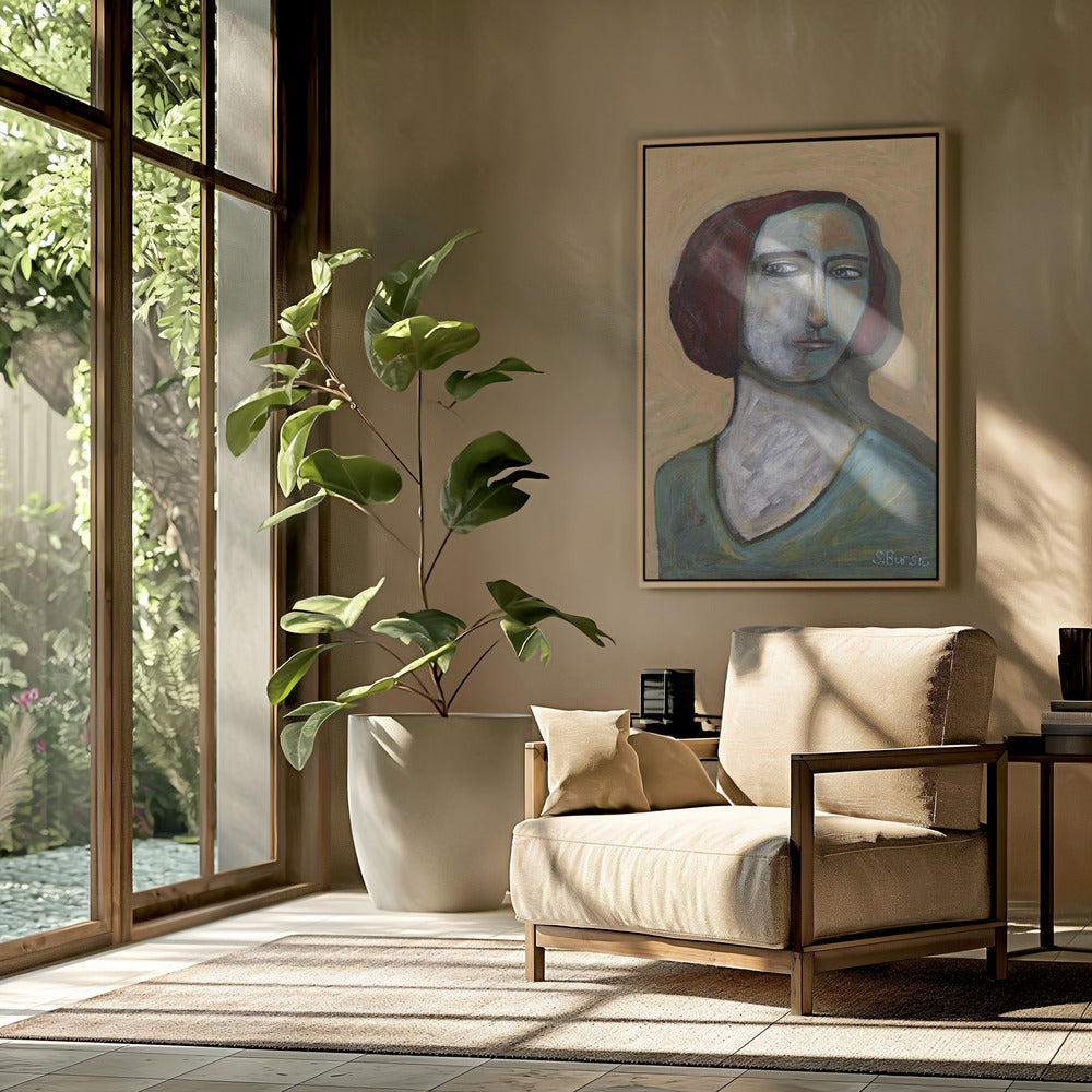Frau mit stechenden Augen | Poster