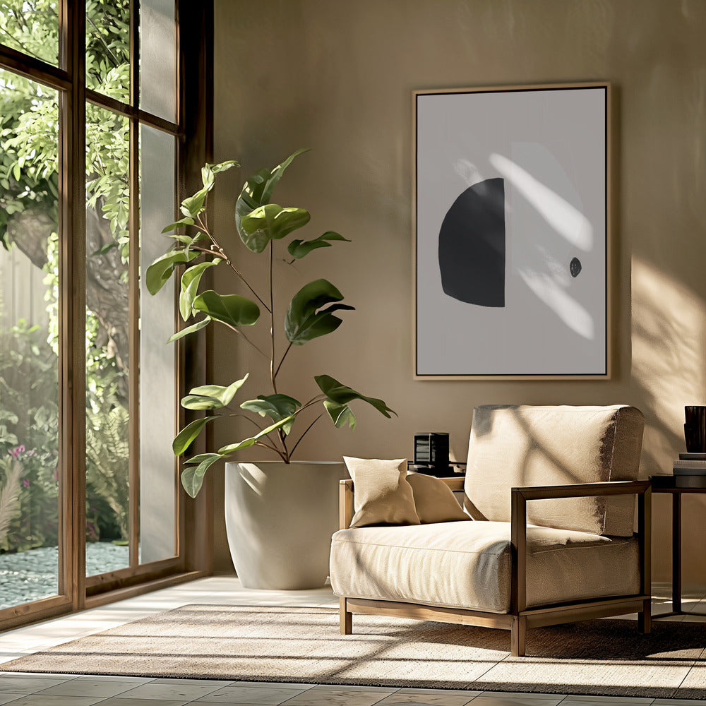 Geometrische Formen in Schwarz und Weiß | Poster