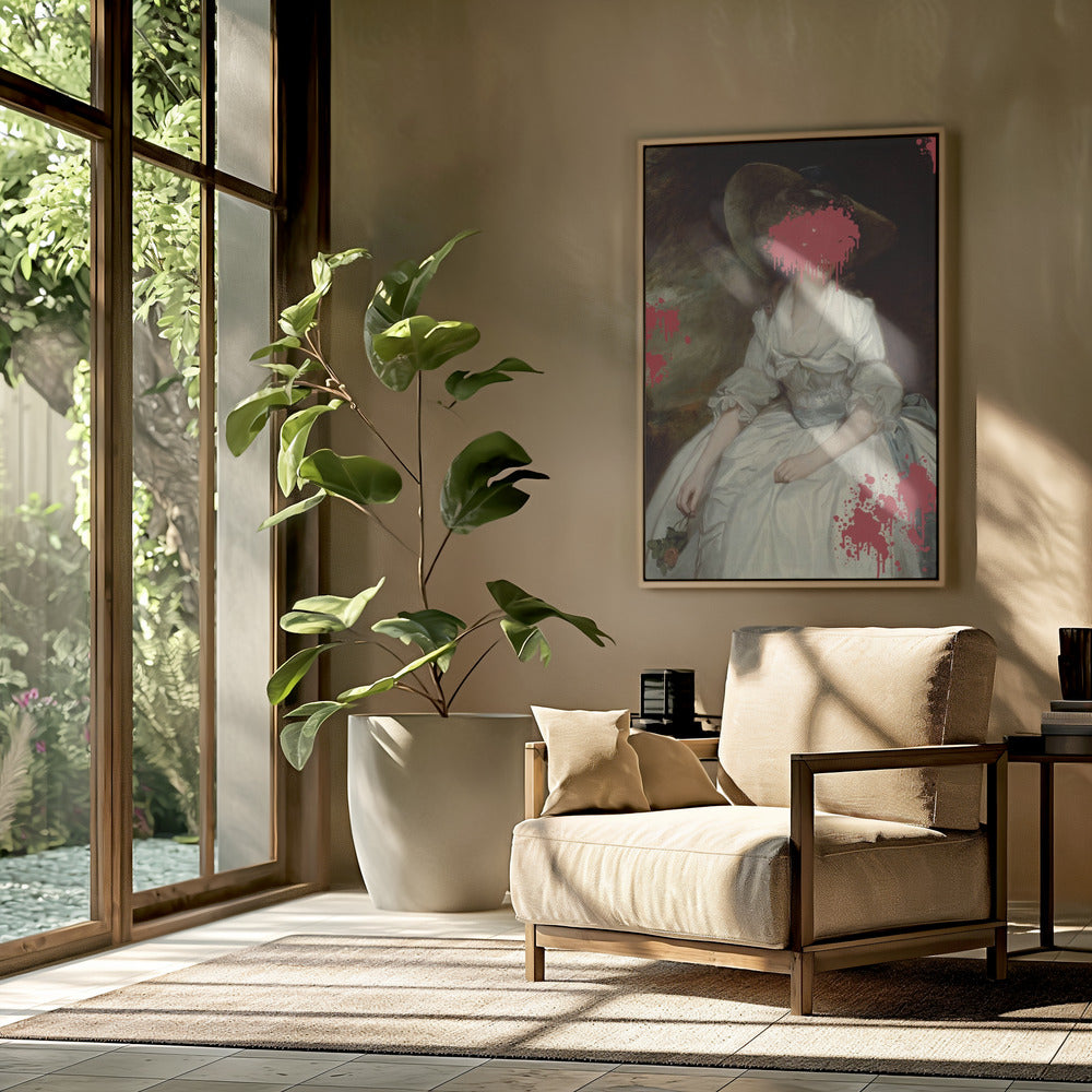 Renaissance Red Splash - Veränderte Kunst | Poster