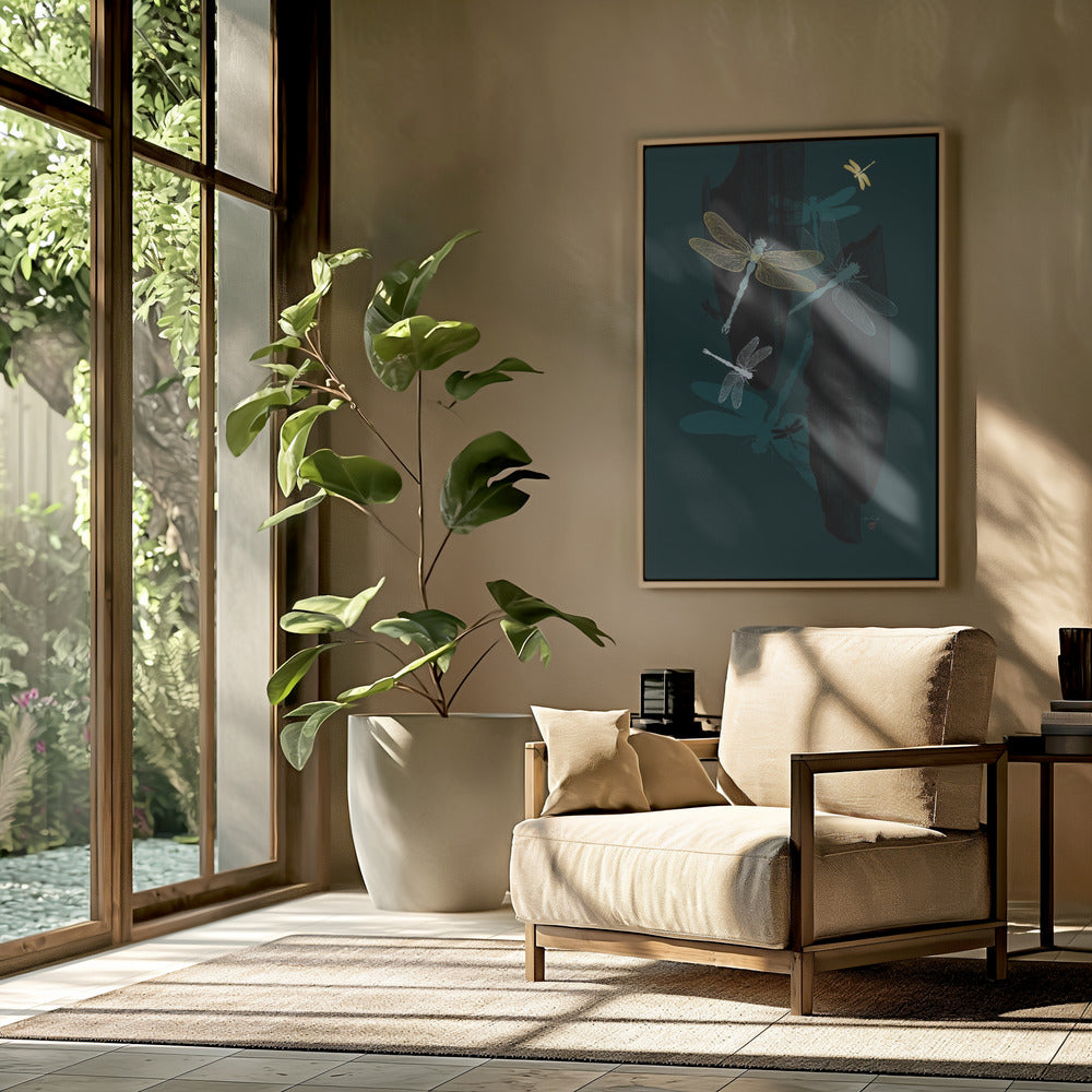 Midnight Dragonflies | Poster