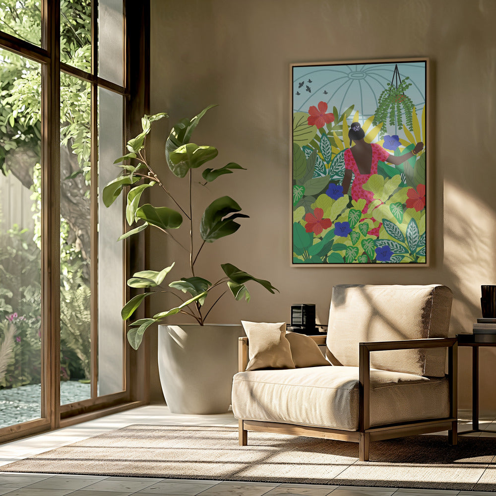 Spaziergang in meinem Gewächshaus | Poster