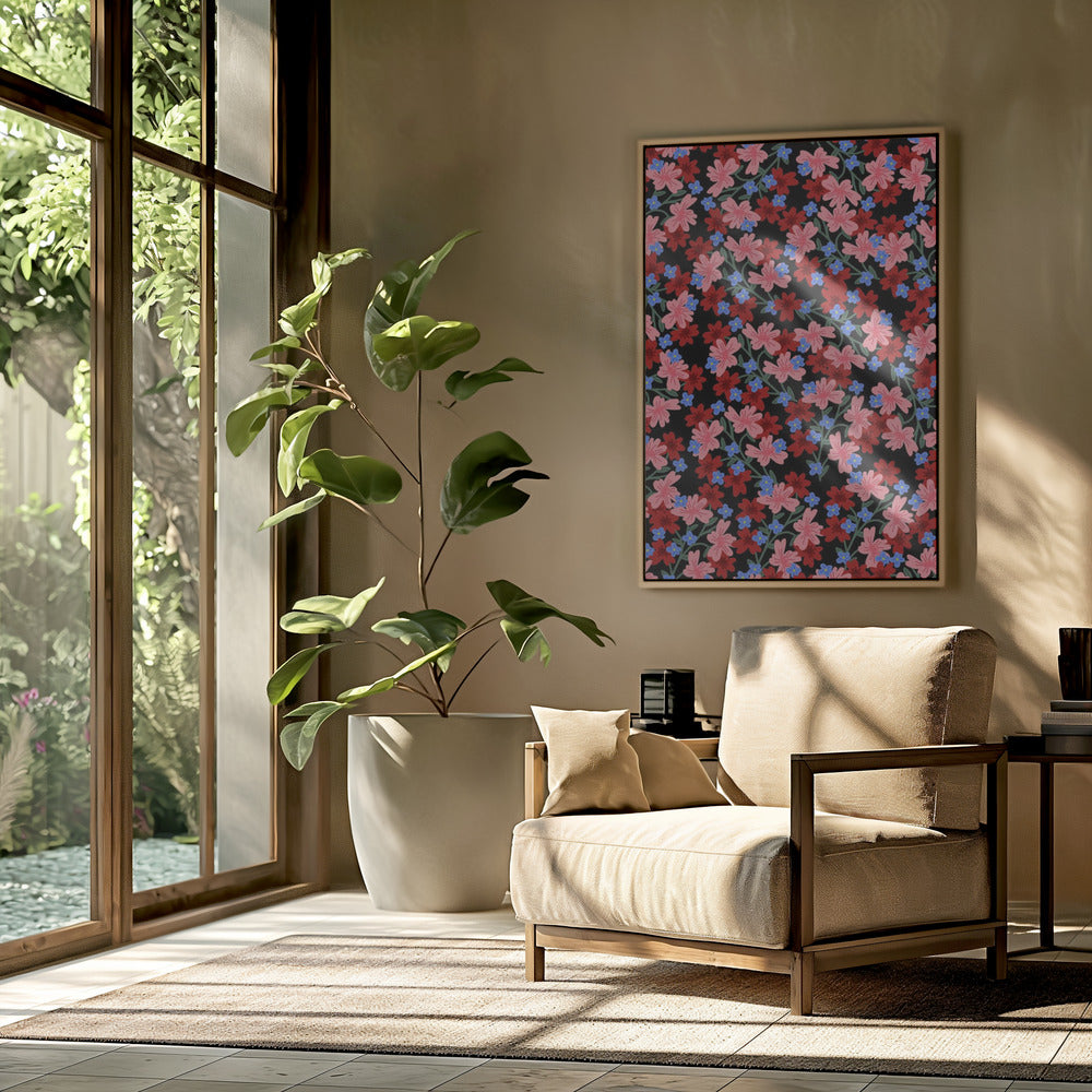 9933x14043 Din 50 Romantic Floral | Poster