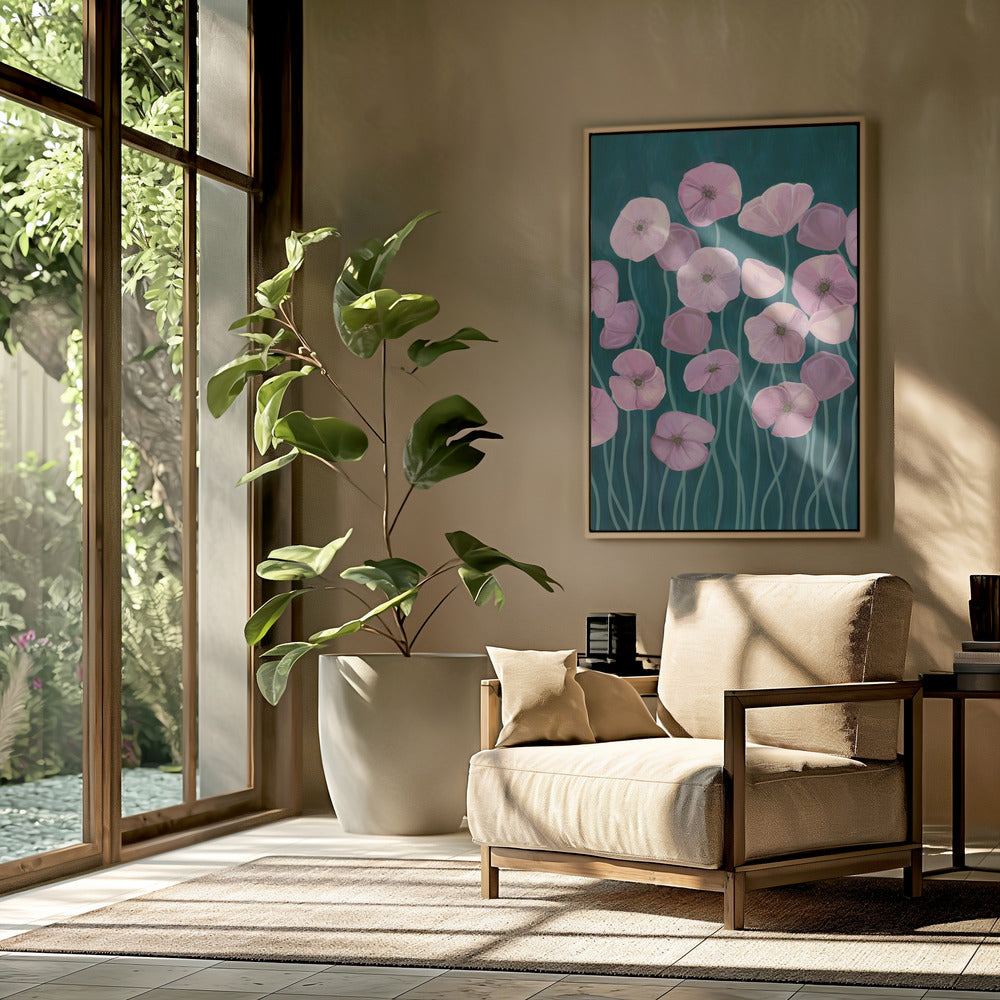Rosa Mohnblumen | Poster