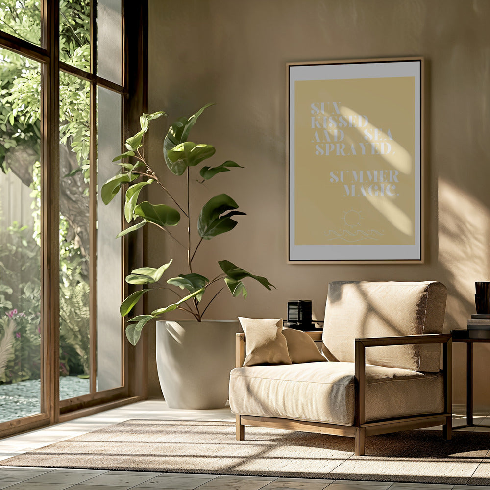 Sommerzauber, Zitat + Illustration | Poster