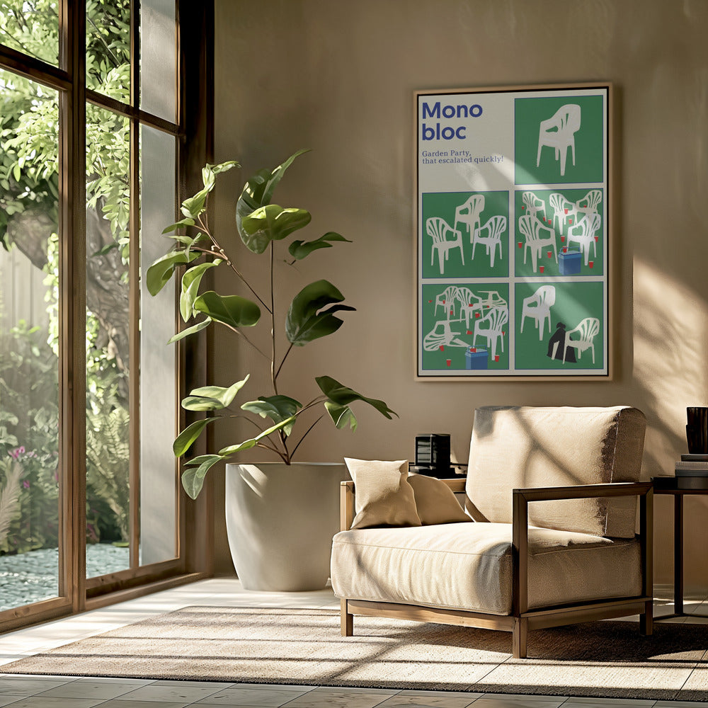 Poster Monobloc Five Squares | Poster