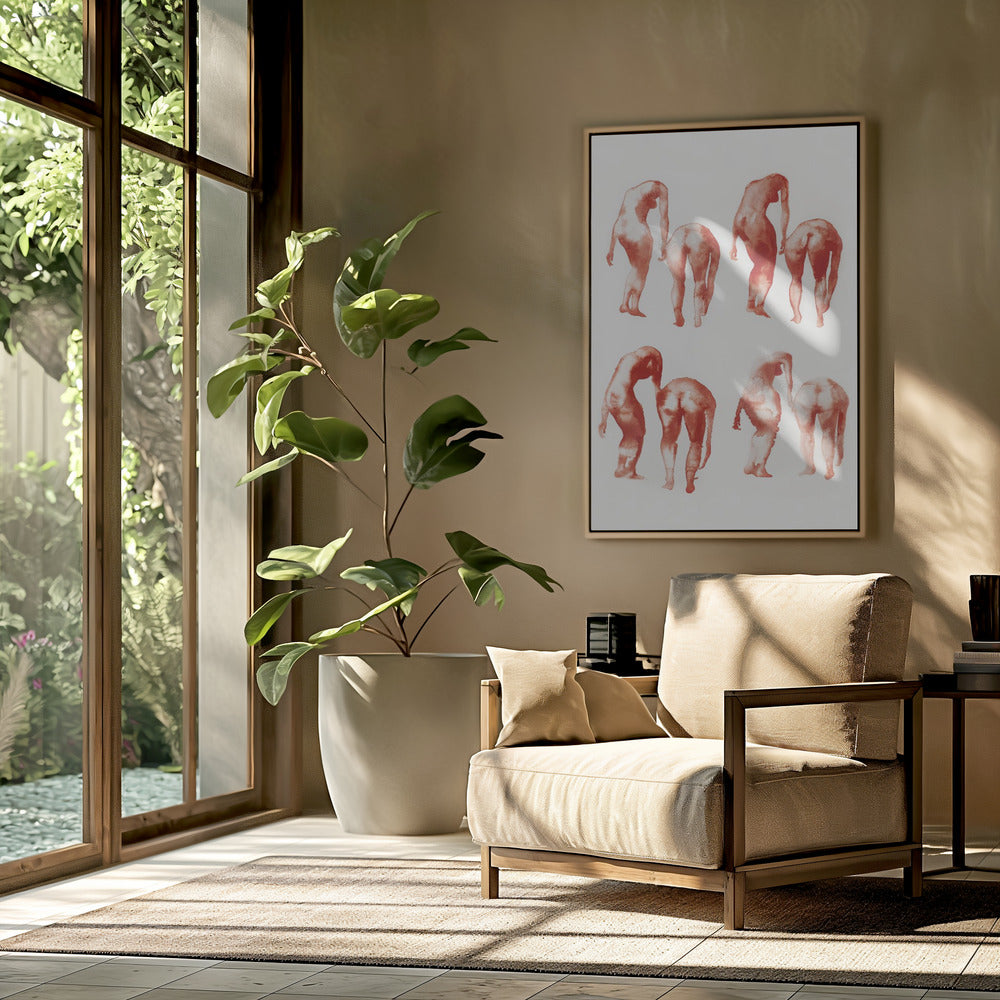 Figurbewegungsstudie 2x4 | Poster