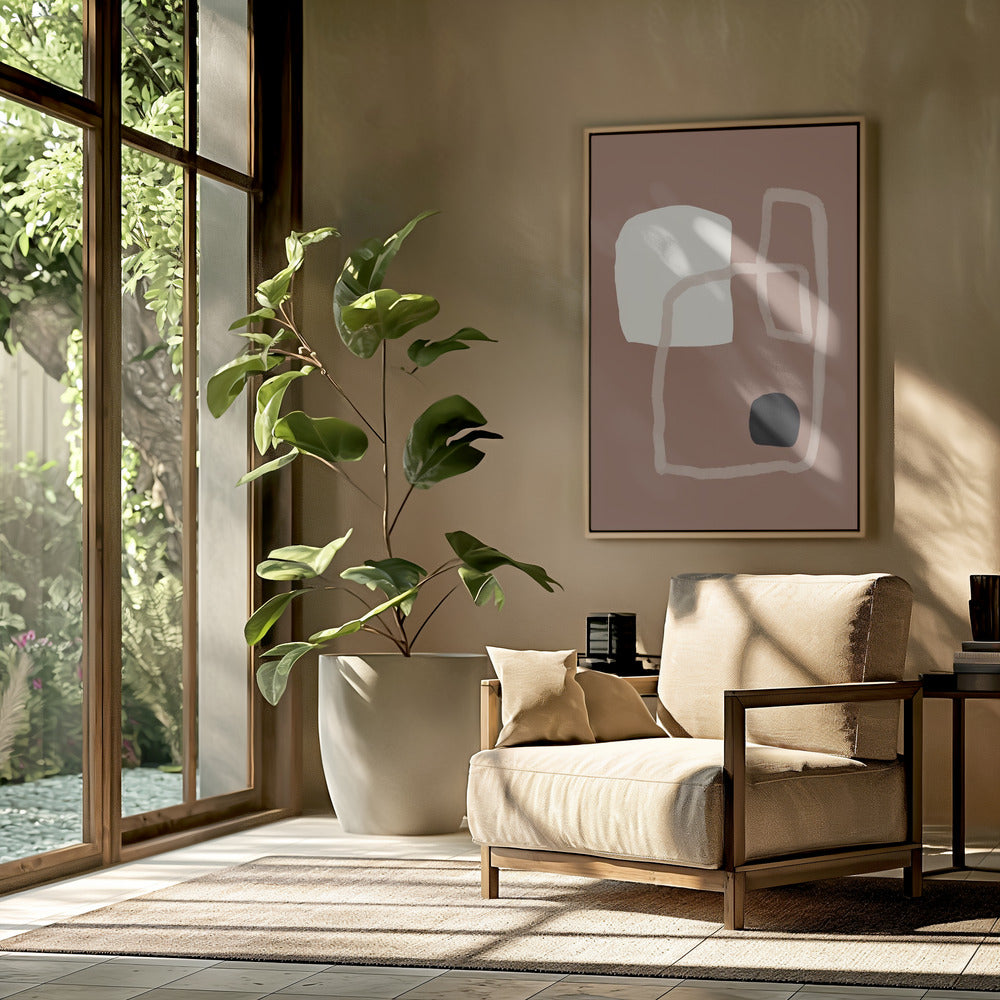 Erdige geometrische Formen | Poster