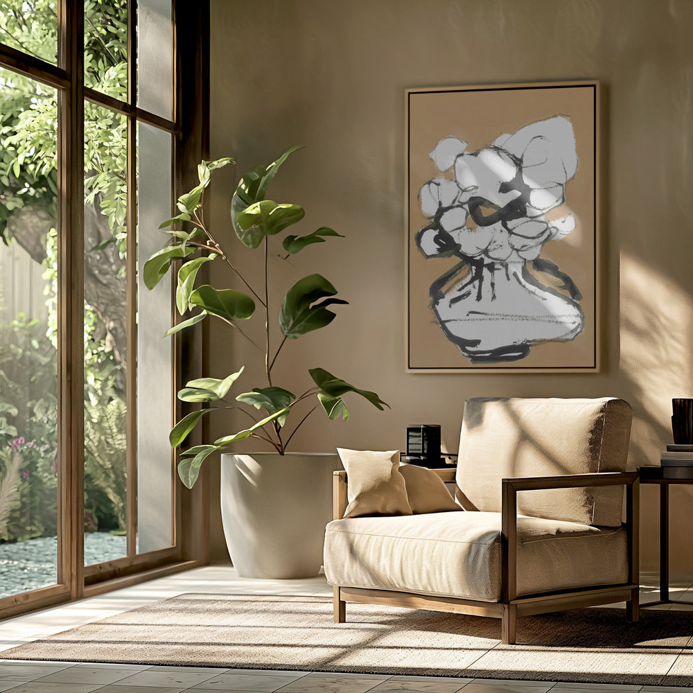 Die Linie des Überflusses: Obst-Blumen-Schale 6 | Poster