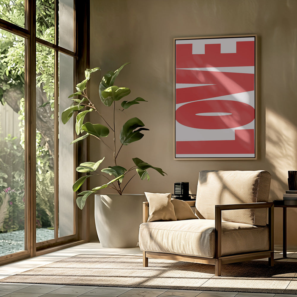 Fettgedruckte rote Botschaft | Poster