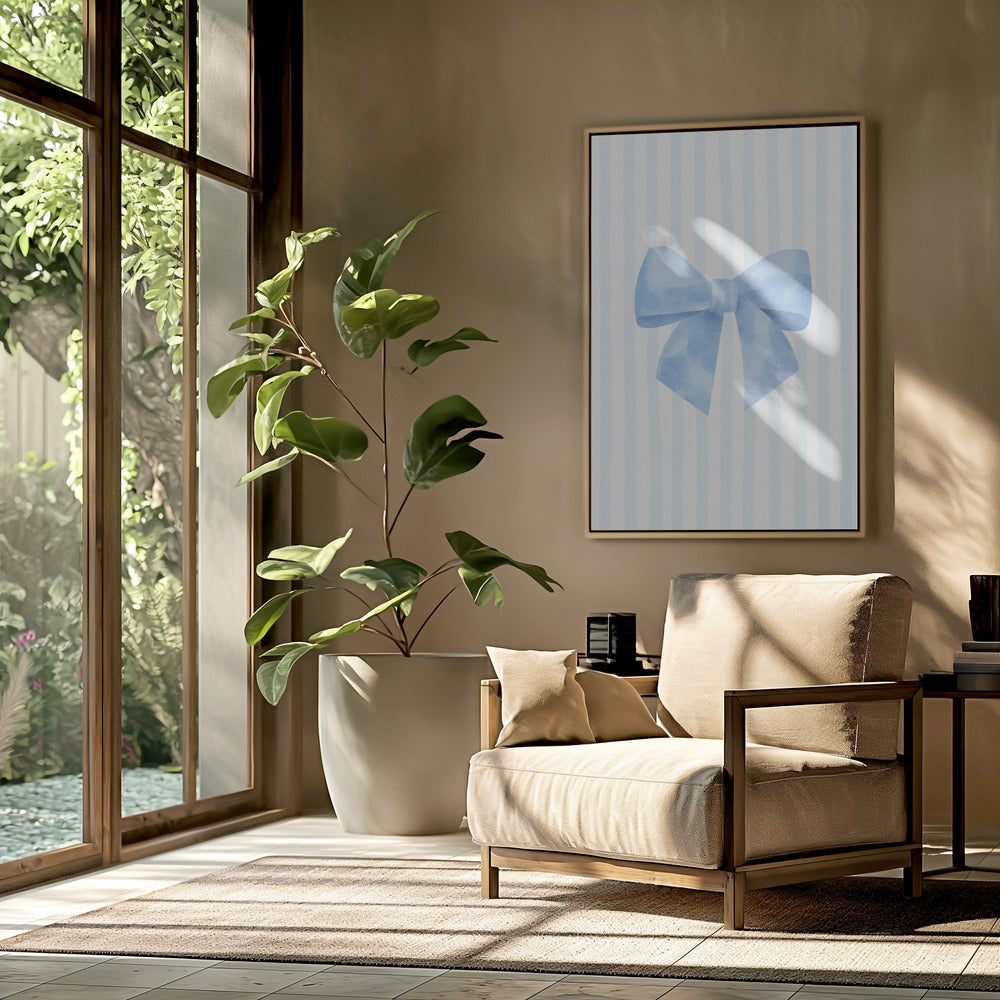 Blue Ribbon Elegance | Poster