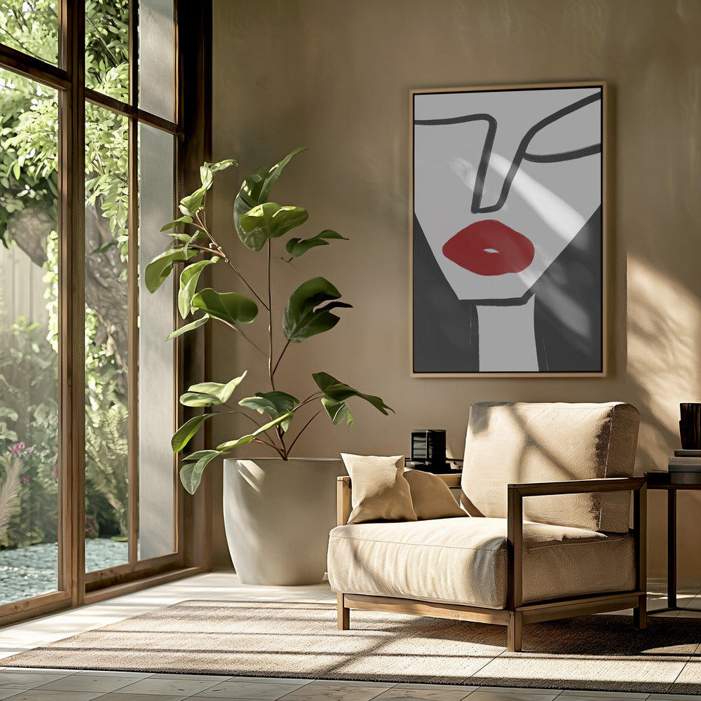 Kräftige rote Lippen | Poster