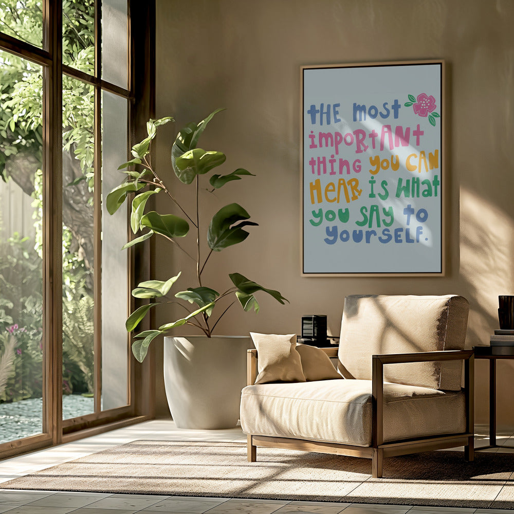 Buntes motivierendes Kunstwerk | Poster