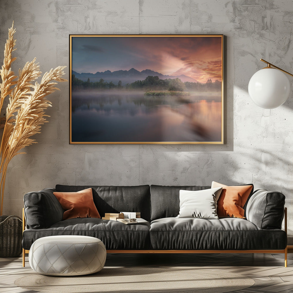 Daybreak by the lake | Poster