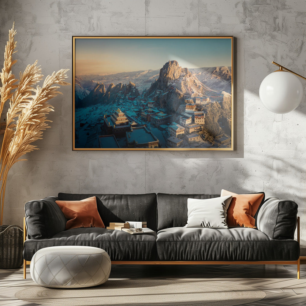 Tibetan temple 《崷崒孜珠》 | Canvas