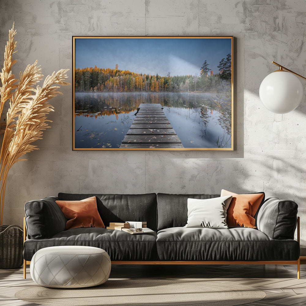 Herbstpier | Leinwand