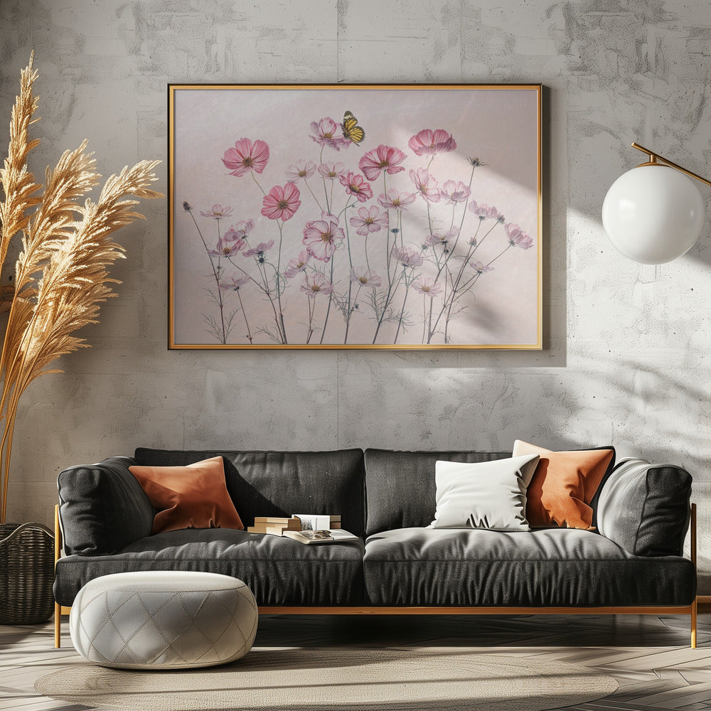 Kosmos und Schmetterling | Leinwand
