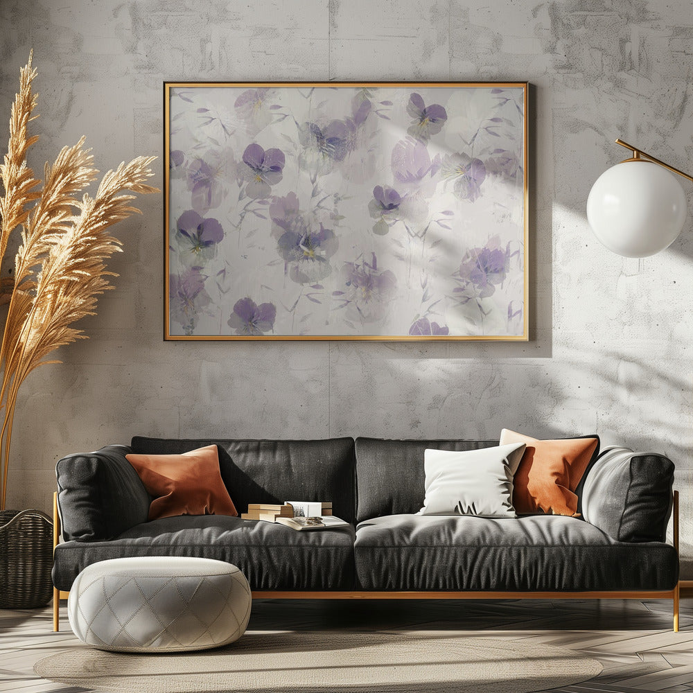 Geigen auf einem Bett | Leinwand