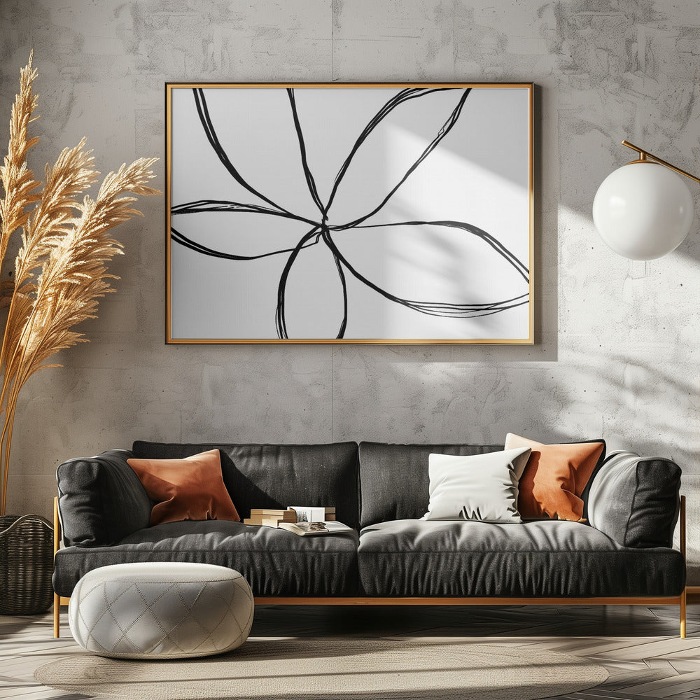 Einfache Blume | Leinwand