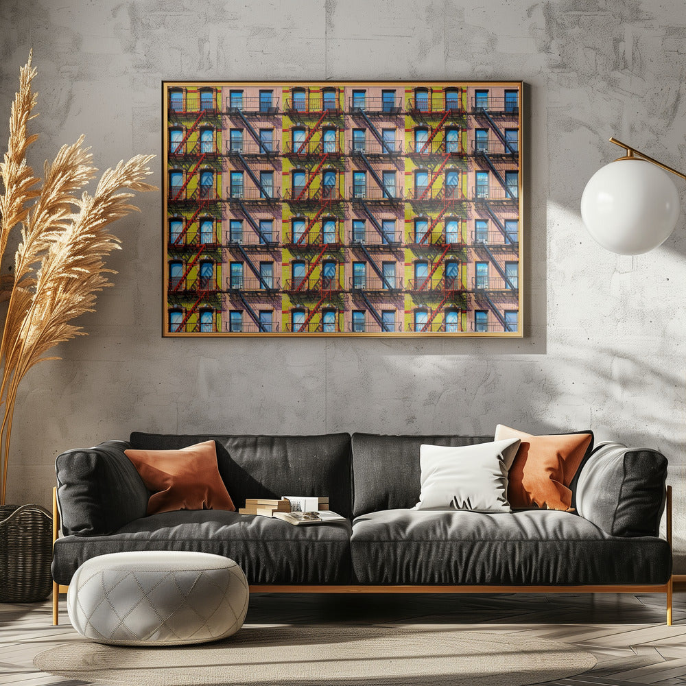 New Yorker Fenster | Leinwand