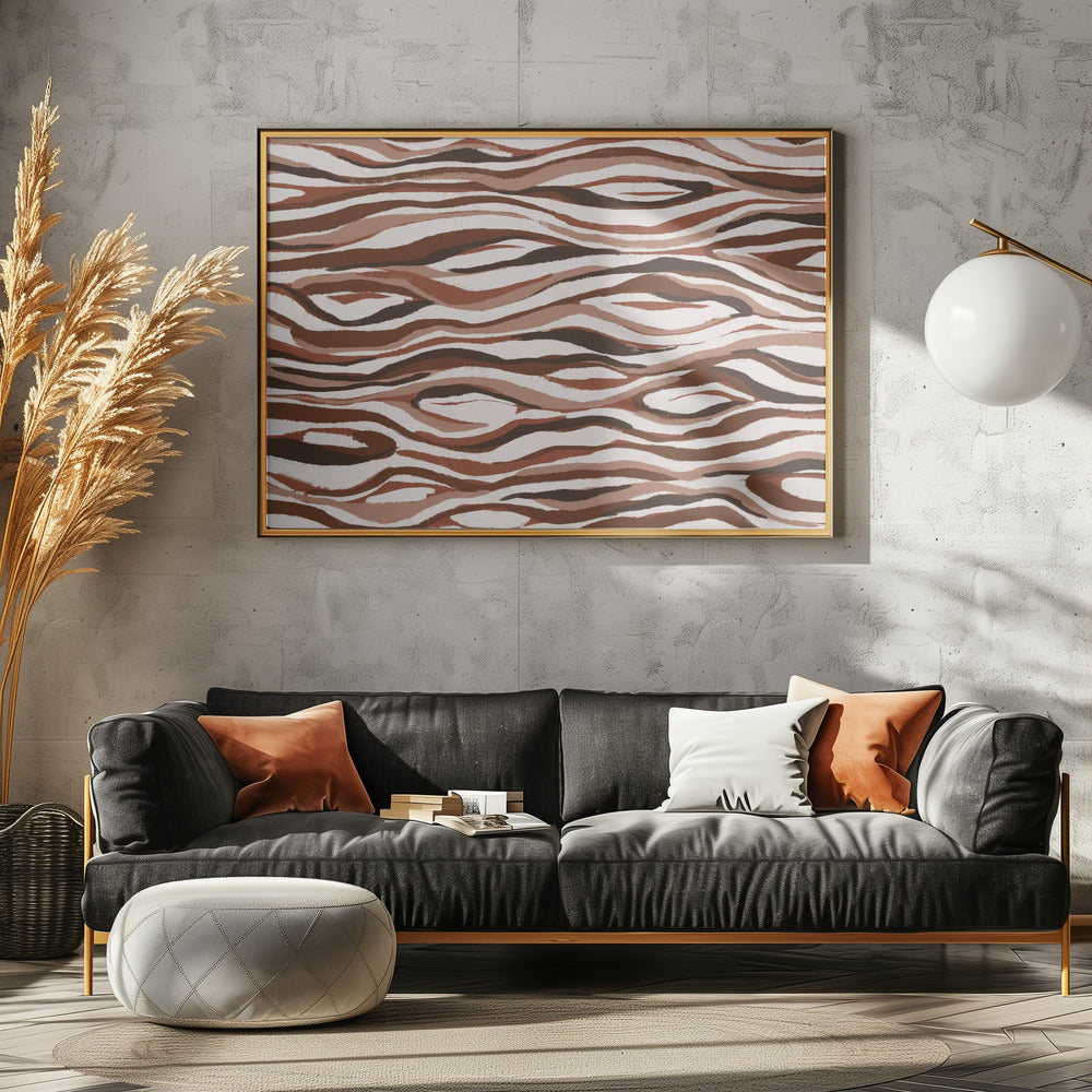 Erdige Wellen | Leinwand