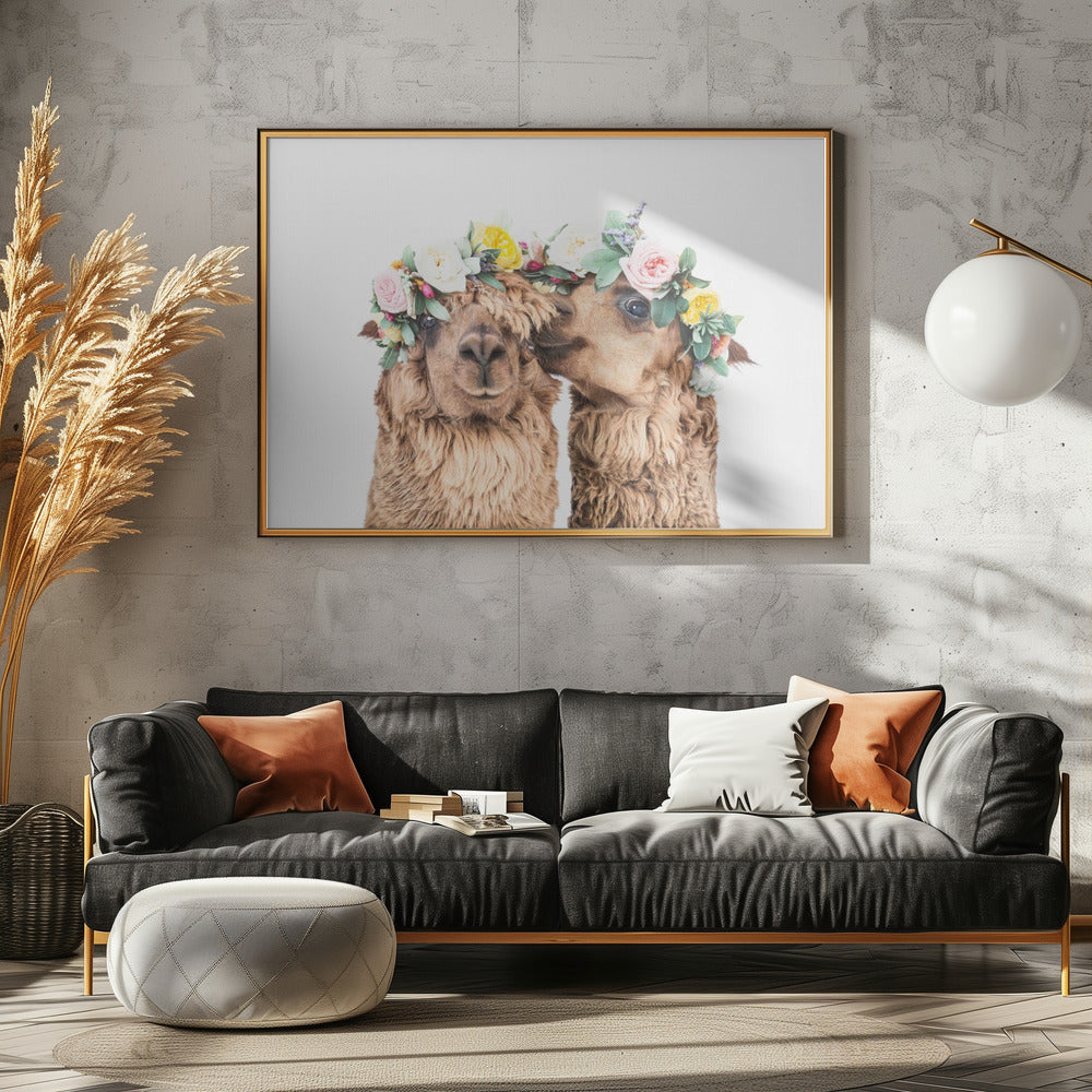 Boho Alpakas | Leinwand