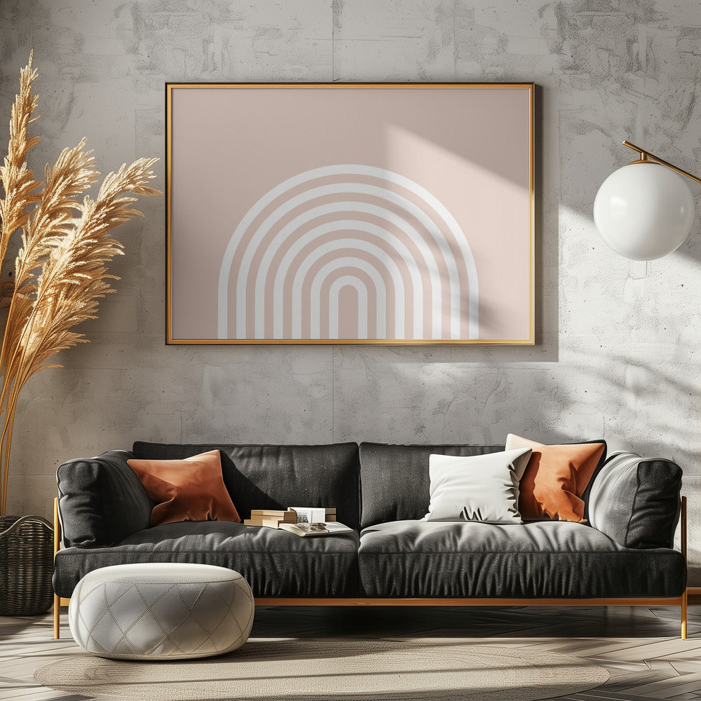 Pfirsich-Regenbogen | Poster