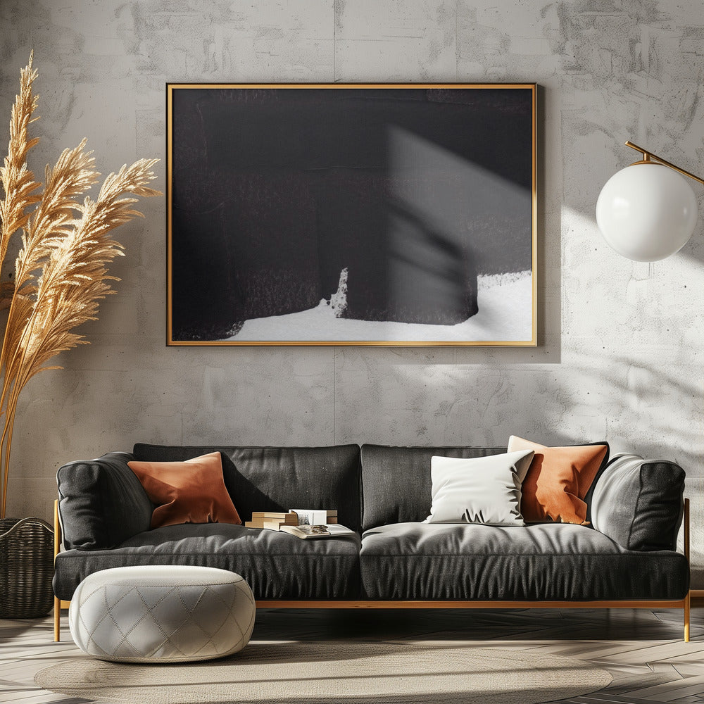 Tiefer Anthrazit-Traum | Leinwand