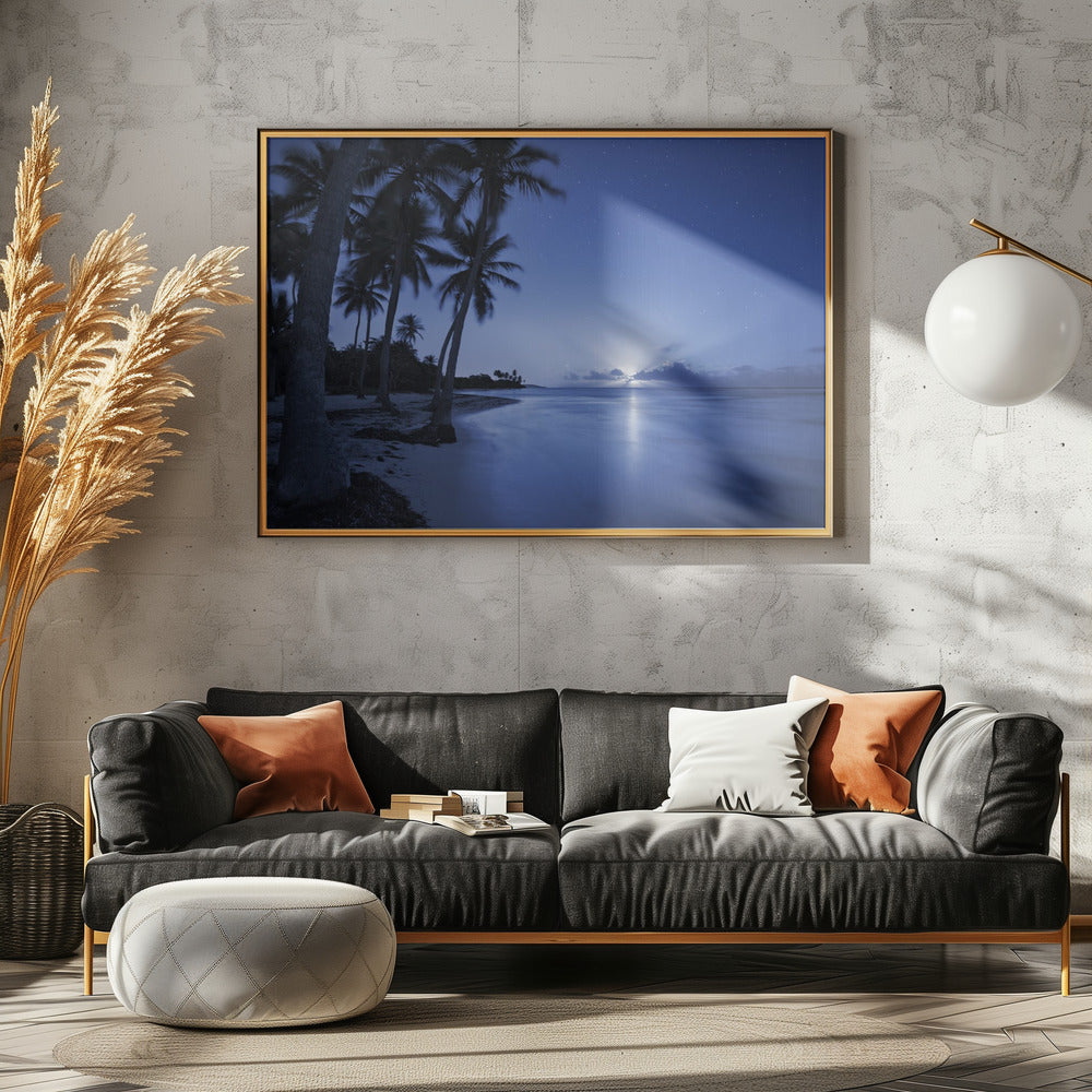 Tropical Moonrise | Canvas
