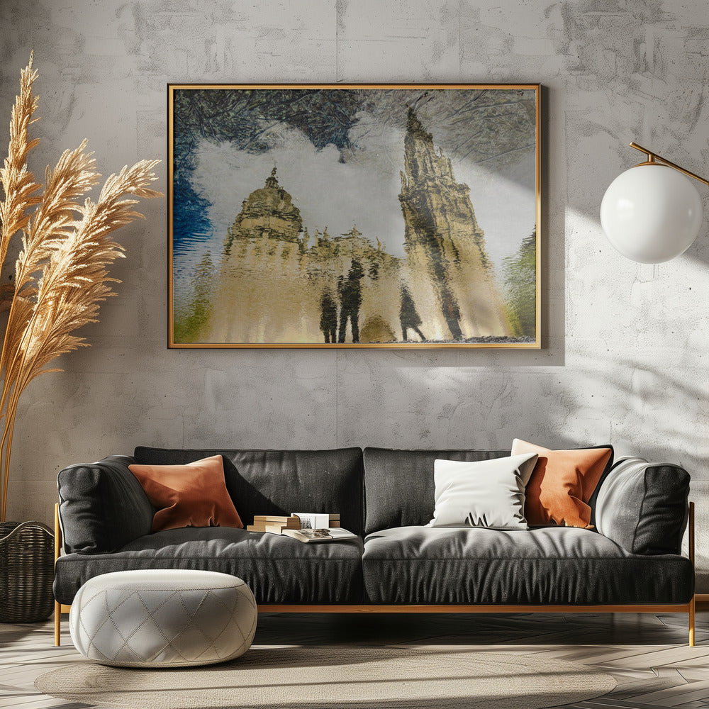 Spiegelung der Kathedrale von Toledo | Poster