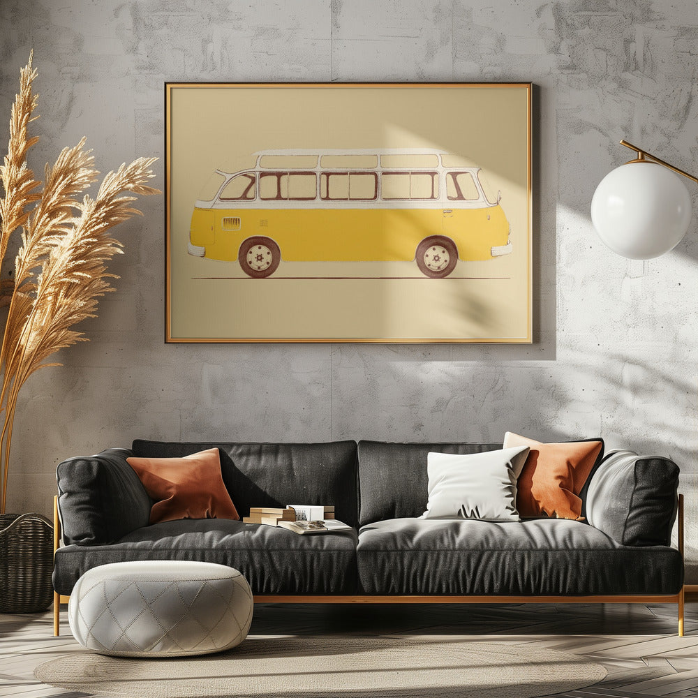 Gelber Van | Leinwand