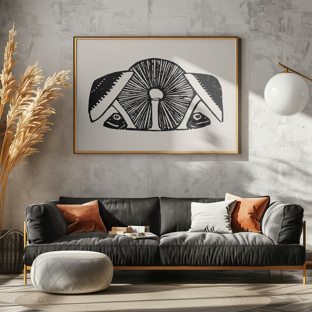Drei Pilze 1892 Beige | Poster