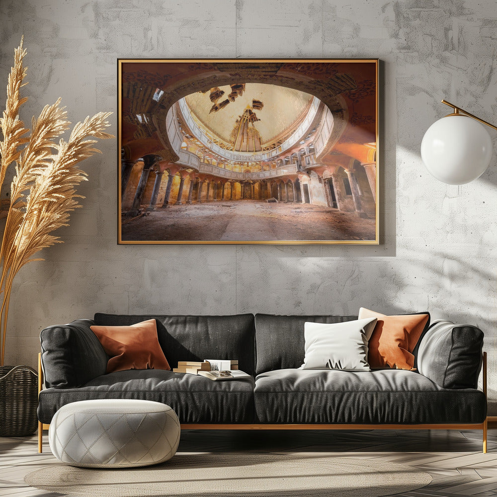 Runde Kapelle im Verfall | Poster