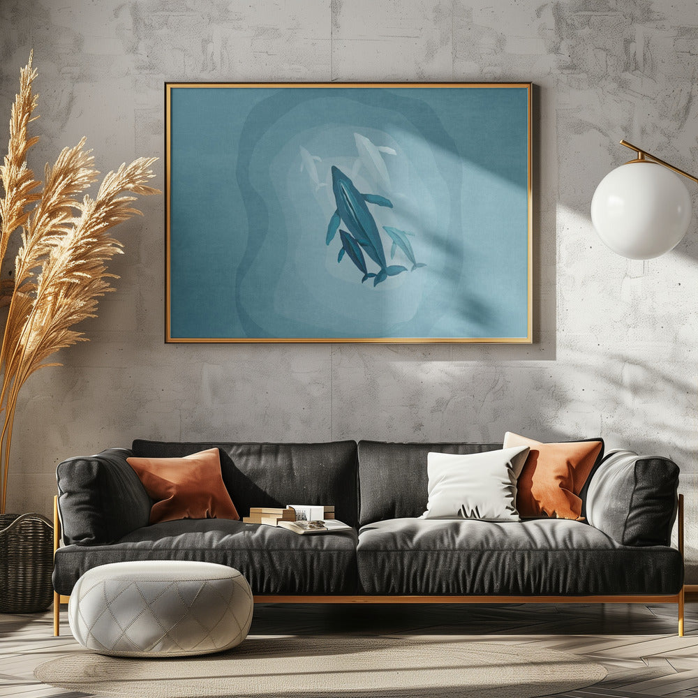 Sanfte Riesen schwimmen | Poster